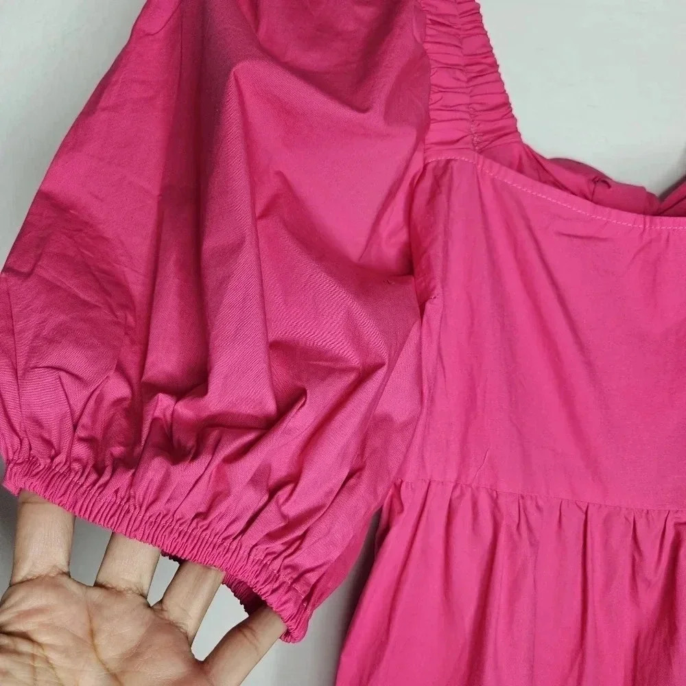 MINKPINK Yasamin Back Cut-out Fuchsia Dress‎ NWT - Picture 4 of 7